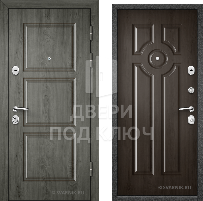 Входная дверь с терморазрывом для дома ДПК-7056